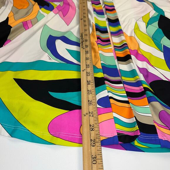 Trina Turk St. Tropez Bright Colorful Batwing Kimono Swim Coverup NEW Size M - Picture 7 of 13